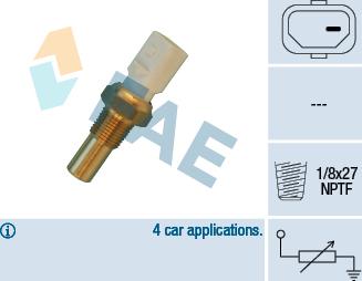 FAE 32630 - Sensore, Temperatura refrigerante www.autoricambit.com