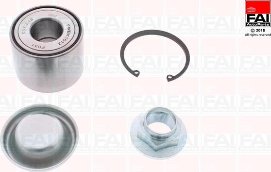 FAI AutoParts FWBK1012 - Kit cuscinetto ruota www.autoricambit.com