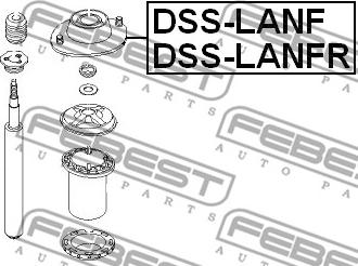 Febest DSS-LANFR - Supporto ammortizzatore a molla www.autoricambit.com