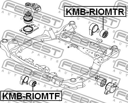Febest KMB-RIOMTF - Sospensione, Motore www.autoricambit.com