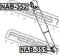 Febest NAB-352 - Boccola, Ammortizzatore www.autoricambit.com