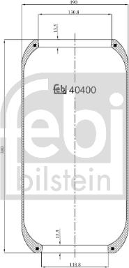 Febi Bilstein 40400 - Soffietto, Sospensione pneumatica www.autoricambit.com