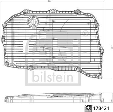 Febi Bilstein 178421 - Filtro idraulico, Cambio automatico www.autoricambit.com