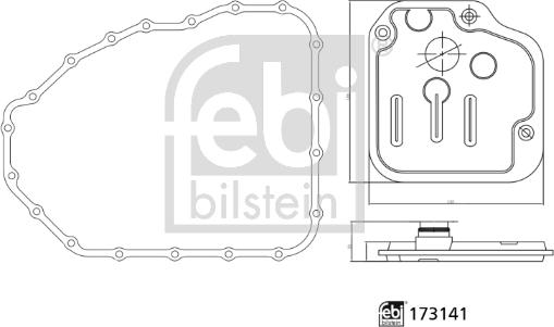 Febi Bilstein 173141 - Filtro idraulico, Cambio automatico www.autoricambit.com