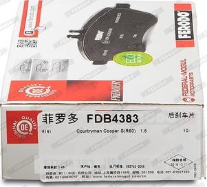 Ferodo FDB4383 - Kit pastiglie freno, Freno a disco www.autoricambit.com