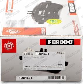 Ferodo FDB1631 - Kit pastiglie freno, Freno a disco www.autoricambit.com