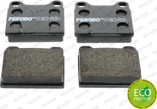 Ferodo FDB2M - Kit pastiglie freno, Freno a disco www.autoricambit.com