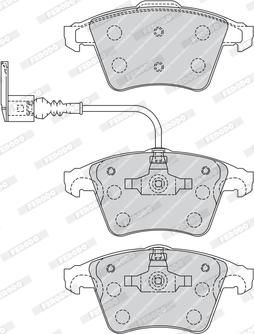 Ferodo FVR1643 - Kit pastiglie freno, Freno a disco www.autoricambit.com