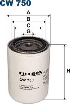 Filtron CW750 - Filtro refrigerante www.autoricambit.com