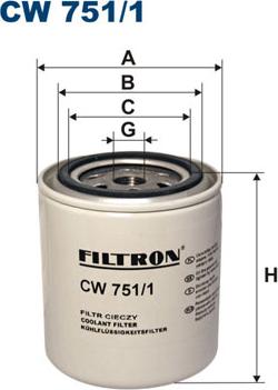 Filtron CW751/1 - Filtro refrigerante www.autoricambit.com