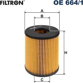 Filtron OE 664/1 - Filtro olio www.autoricambit.com