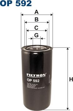Filtron OP592 - Filtro olio www.autoricambit.com