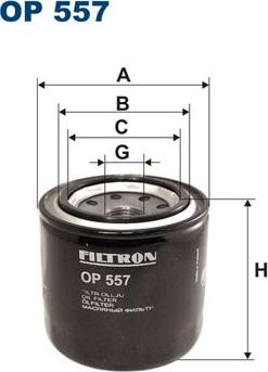 Filtron OP557 - Filtro olio www.autoricambit.com