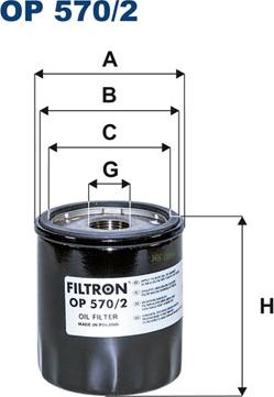 Filtron OP570/2 - Filtro olio www.autoricambit.com