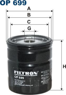 Filtron OP699 - Filtro olio www.autoricambit.com