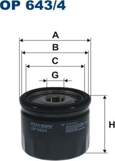 Filtron OP643/4 - Filtro olio www.autoricambit.com