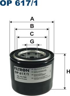 Filtron OP617/1 - Filtro olio www.autoricambit.com