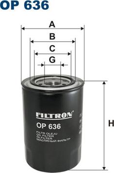 Filtron OP636 - Filtro olio www.autoricambit.com