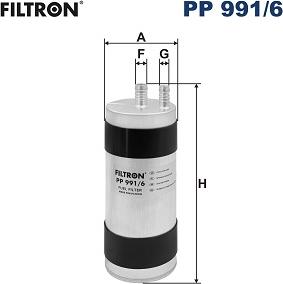 Filtron PP 991/6 - Filtro carburante www.autoricambit.com