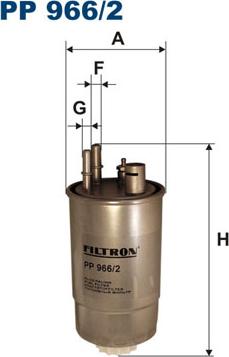 Filtron PP966/2 - Filtro carburante www.autoricambit.com