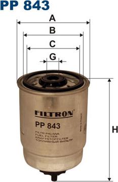 Filtron PP843 - Filtro carburante www.autoricambit.com