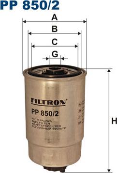 Filtron PP850/2 - Filtro carburante www.autoricambit.com