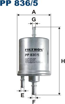 Filtron PP836/5 - Filtro carburante www.autoricambit.com