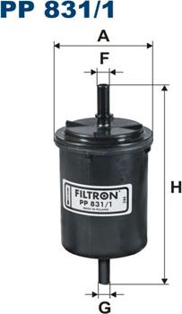 Filtron PP831/1 - Filtro carburante www.autoricambit.com