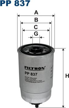 Filtron PP837 - Filtro carburante www.autoricambit.com