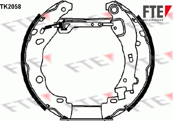 FTE 9110018 - Kit freno, freni a tamburo www.autoricambit.com