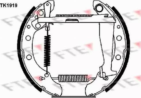 FTE TK1919 - Kit freno, freni a tamburo www.autoricambit.com