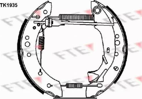 FTE TK1935 - Kit freno, freni a tamburo www.autoricambit.com
