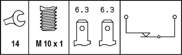 HELLA 6DD 008 622-691 - Interruttore luce freno www.autoricambit.com