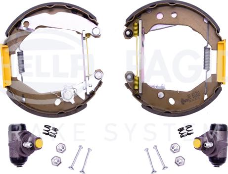 HELLA 8DB 355 003-781 - Kit freno, freni a tamburo www.autoricambit.com