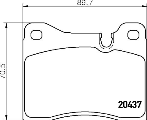 HELLA 8DB 355 017-561 - Kit pastiglie freno, Freno a disco www.autoricambit.com