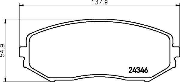 HELLA 8DB 355 032-411 - Kit pastiglie freno, Freno a disco www.autoricambit.com