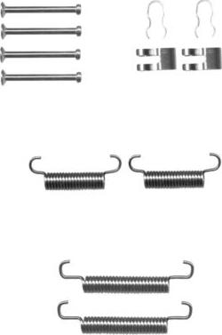 HELLA 8DZ 355 201-861 - Kit accessori, Ganasce freno stazionamento www.autoricambit.com