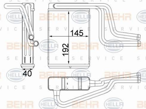 HELLA 8FH 351 313-164 - Scambiatore calore, Riscaldamento abitacolo www.autoricambit.com