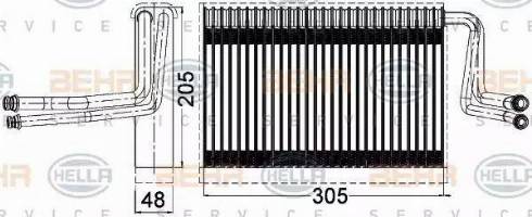 HELLA 8FV 351 331-261 - Evaporatore, Climatizzatore www.autoricambit.com