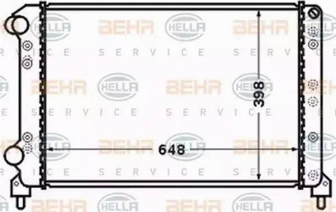 HELLA 8MK 376 767-691 - Radiatore, Raffreddamento motore www.autoricambit.com