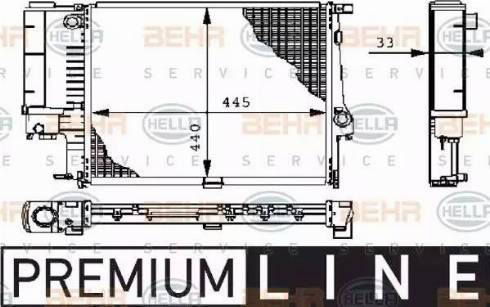 HELLA 8MK 376 711-081 - Radiatore, Raffreddamento motore www.autoricambit.com