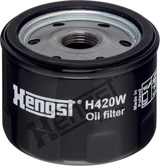 Hengst Filter H420W - Filtro olio www.autoricambit.com