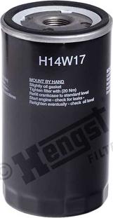 Hengst Filter H14W17 - Filtro olio www.autoricambit.com