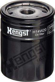 Hengst Filter H14W20 - Filtro olio www.autoricambit.com