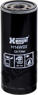 Hengst Filter H14W22 - Filtro olio www.autoricambit.com