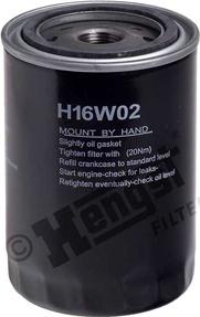 Hengst Filter H16W02 - Filtro olio www.autoricambit.com