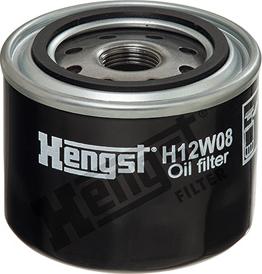 Hengst Filter H12W08 - Filtro olio www.autoricambit.com