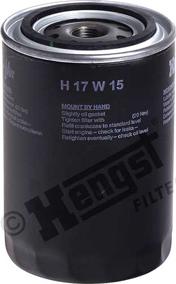 Hengst Filter H17W15 - Filtro olio www.autoricambit.com