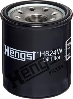 Hengst Filter H824W - Filtro olio www.autoricambit.com