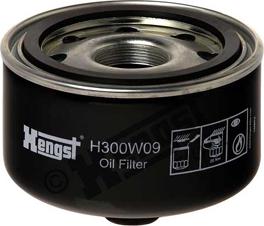 Hengst Filter H300W09 - Filtro olio www.autoricambit.com